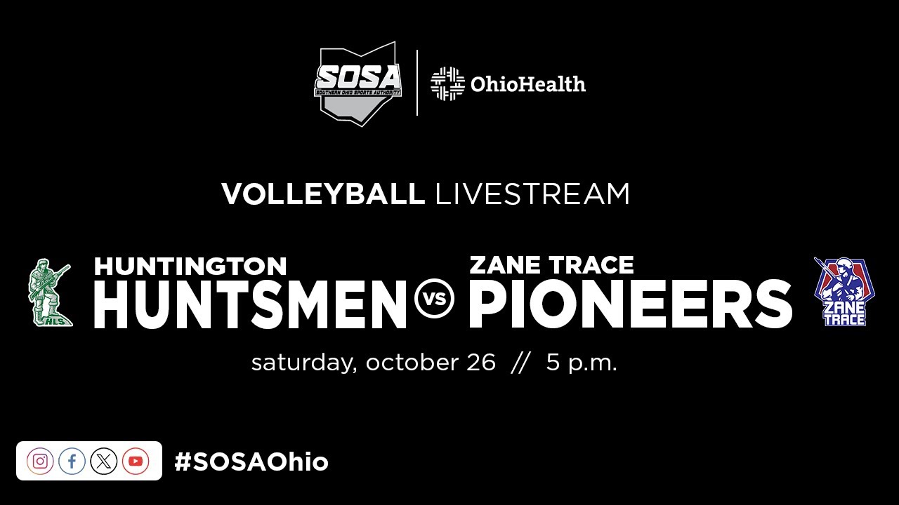 LIVE - Volleyball District Final: Huntington Huntsmen vs Zane Trace Pioneers