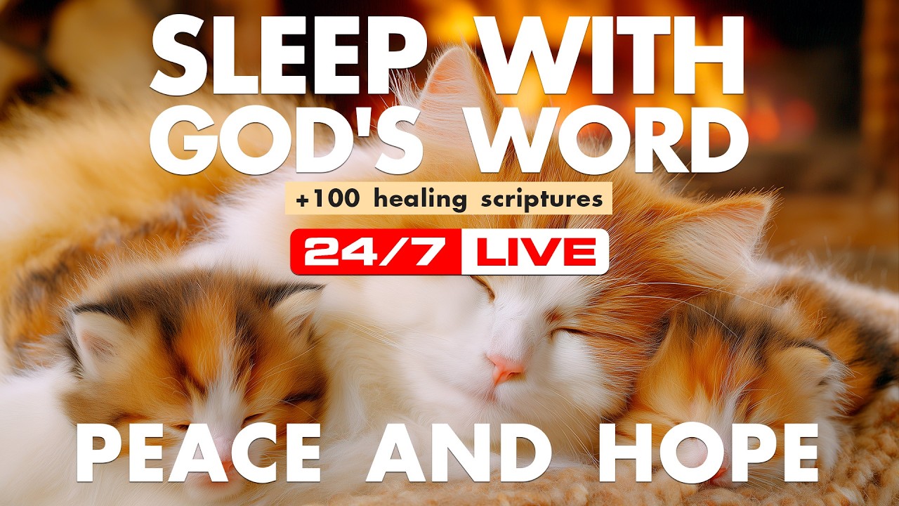 Promises of God bring hope. Relaxing scriptures for sleep. Deep sleep becomes peaceful.