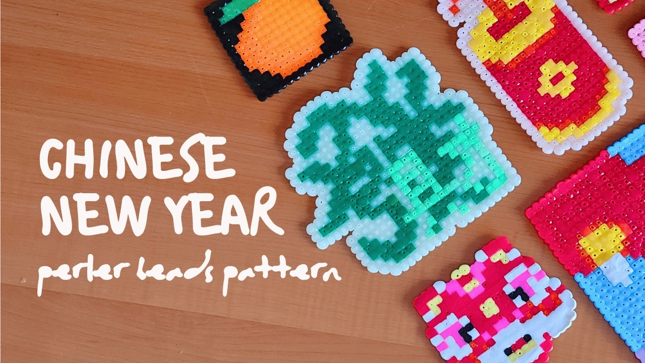 Chinese New Year Perler Beads Pattern ✂️ Craft With Me