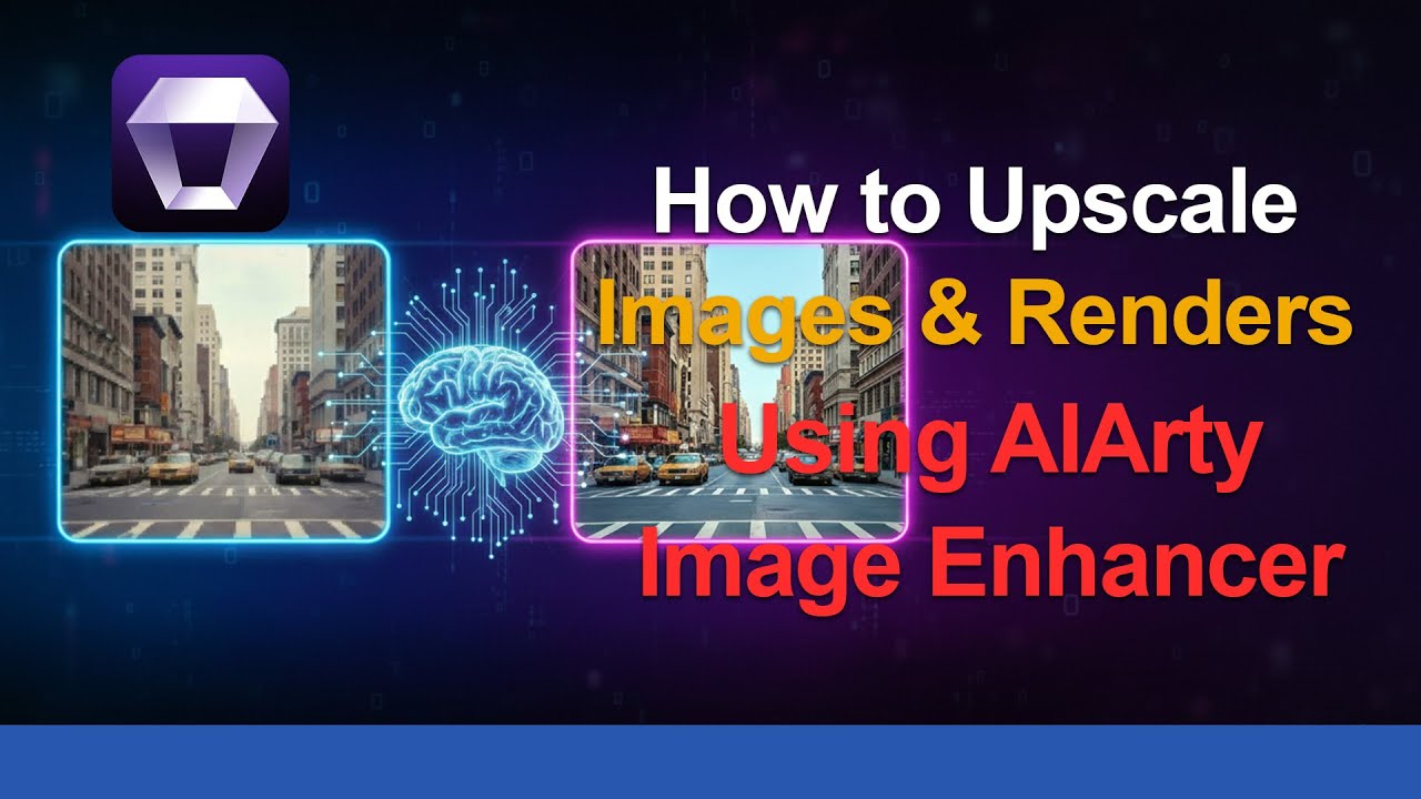 How to Upscale Images & Renders Using AIArty Image Enhancer | Full AI Tutorial