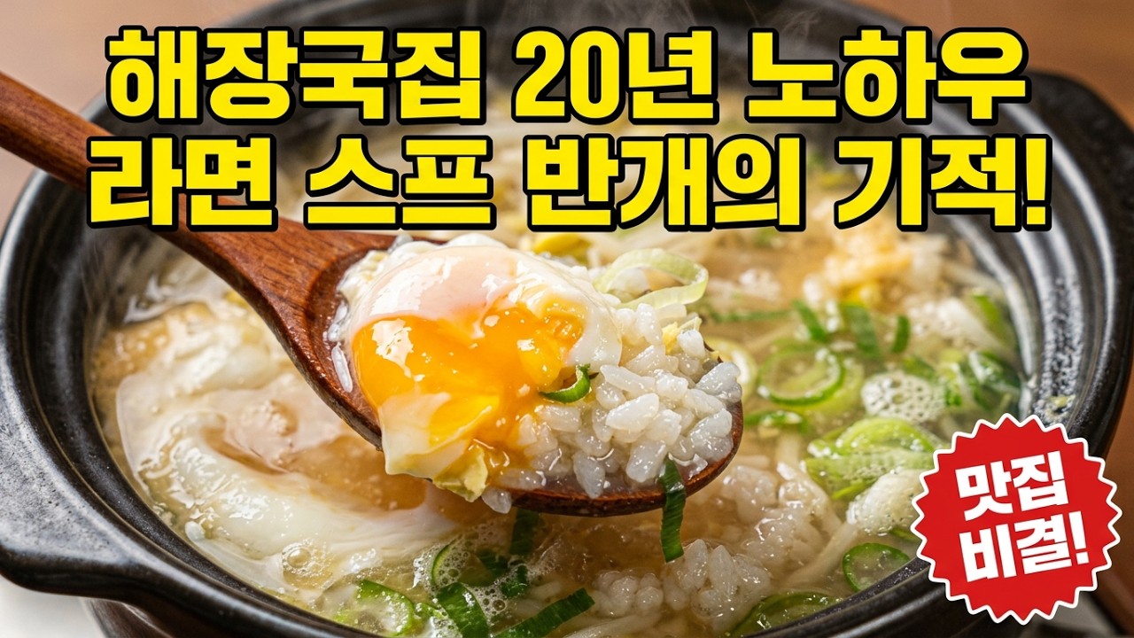 [콩나물 해장국]라면스프 반개로? 유명 맛집 콩나물 해장국 따라 잡는 비법 공개