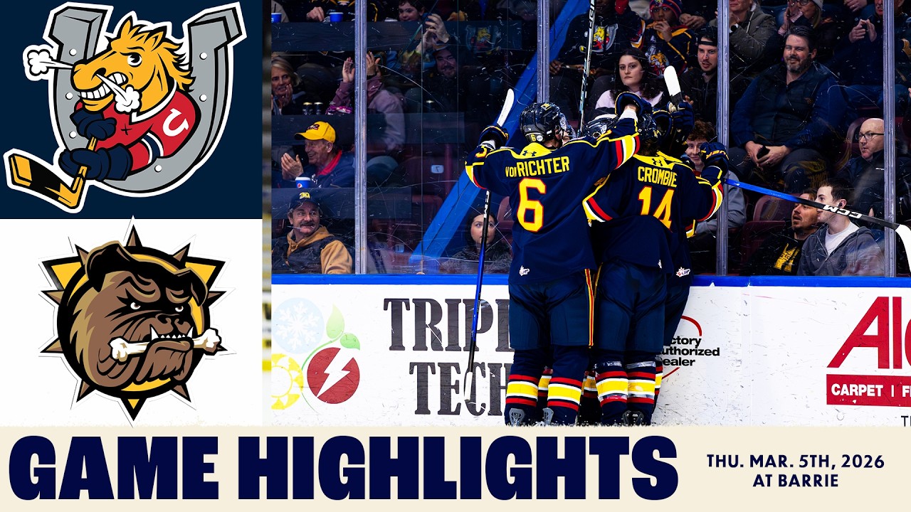 Матч между командами Brantford Bulldogs и Barrie Colts — 5 марта 2026 года.