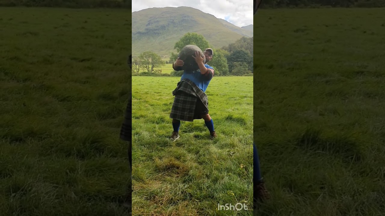 The Fianna stone 800 year old test of strength Historic stone lifting Scotland #strongman #strength