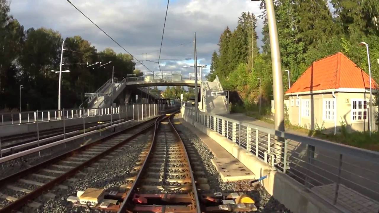 Cabview Line 13 Oslo tramway (SL95 tram)