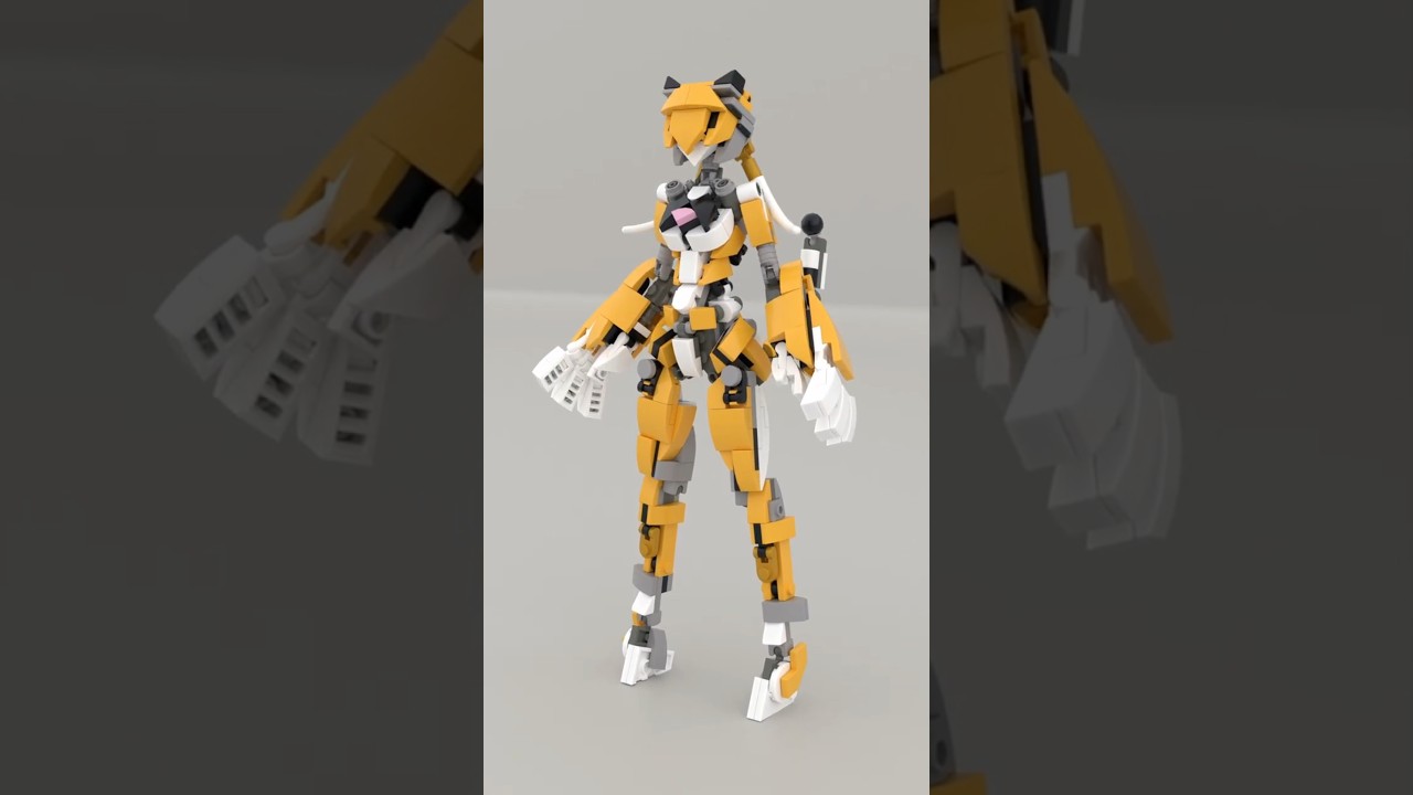 LEGO Tiger Girl Mech Satisfying Speed Build #lego #legomech