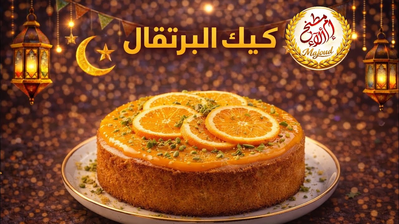 كيك البرتقال الهشة 🍊🌙 | أسهل كيكة لرمضان بطعم ولا أروع
