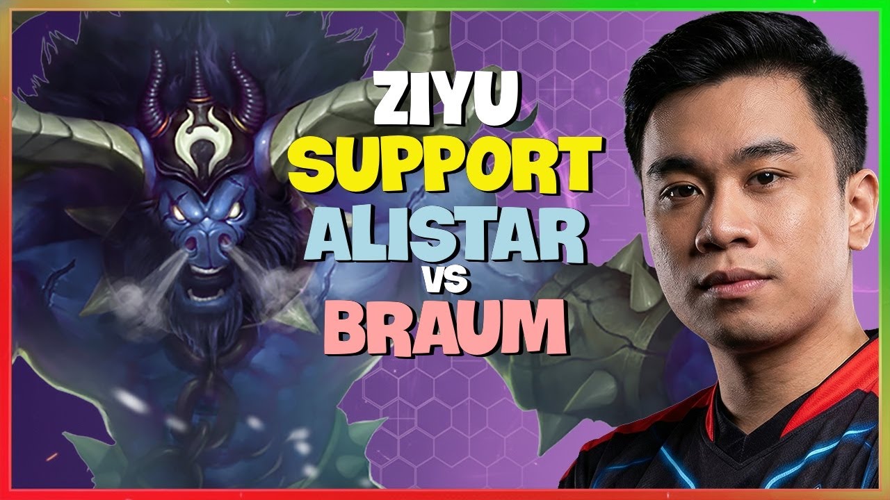 Master Rank Ziyu Showcases Flawless Alistar Roaming and Teamfight Execution Engsub