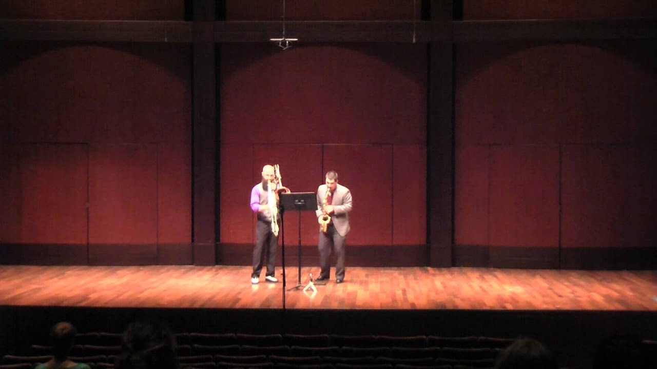 Duo for Alto Saxophone and Bass Trombone, Mvt. II, by Carter Pann