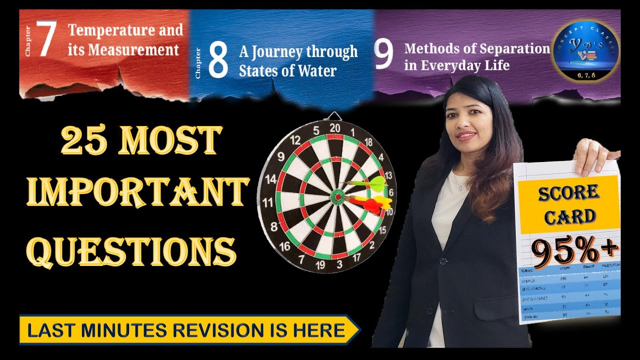 Most Important Questions For Final Term Exams | Class 6 Science