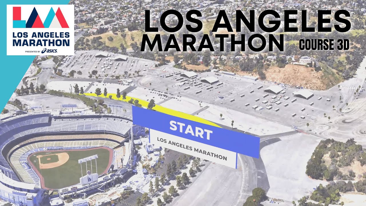 Los Angeles Marathon 2024 - Course/Route - Live - Half - Marathon / 10km