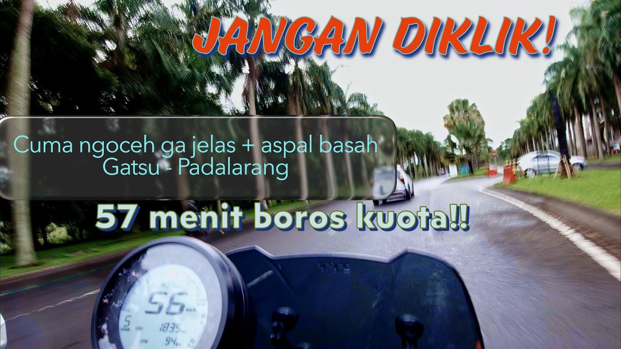 JANGAN DITONTON! Motovlog Aspal Basah dari Gatot Subroto Bandung ke Padalarang Bandung Barat
