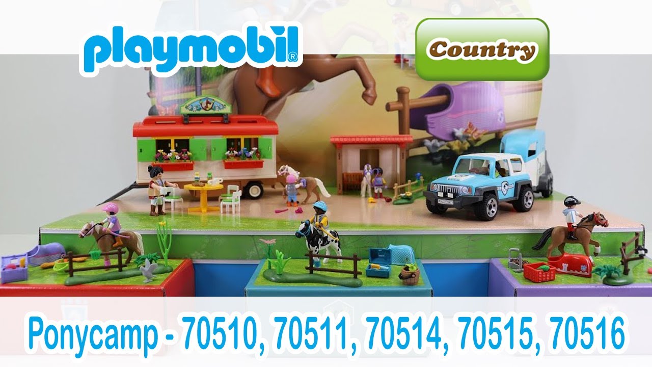 🐎 PLAYMOBIL Ponycamp-Übernachtungswagen | Neuheiten 2021 | 70510 70511 70514 70515 70516
