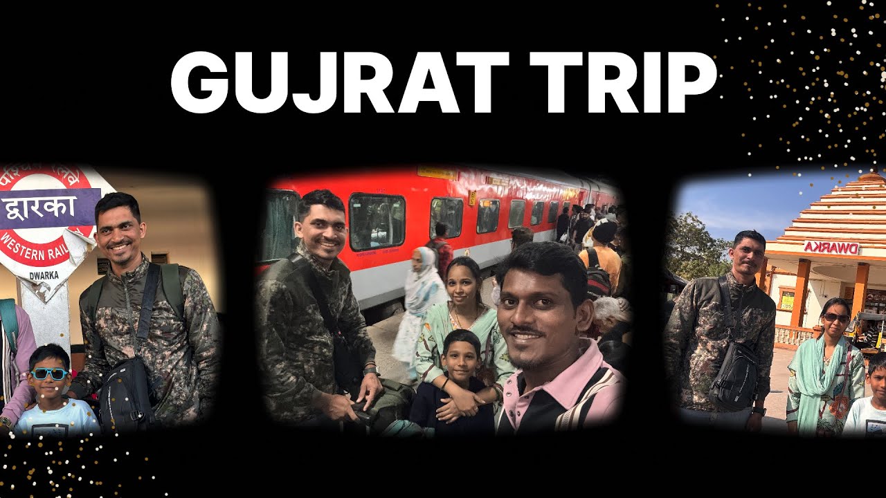 Saurashtra train 🚆पहाटे Dwarka 🌅Darshan, sunset आणिVihaan चा special birthday 🎂
