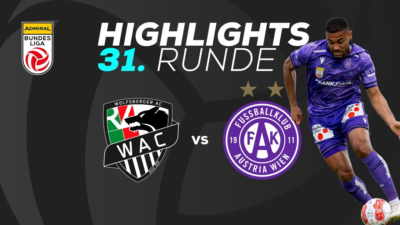 RZ Pellets WAC - FK Austria Wien 31. Runde ADMIRAL Bundesliga 2024/25