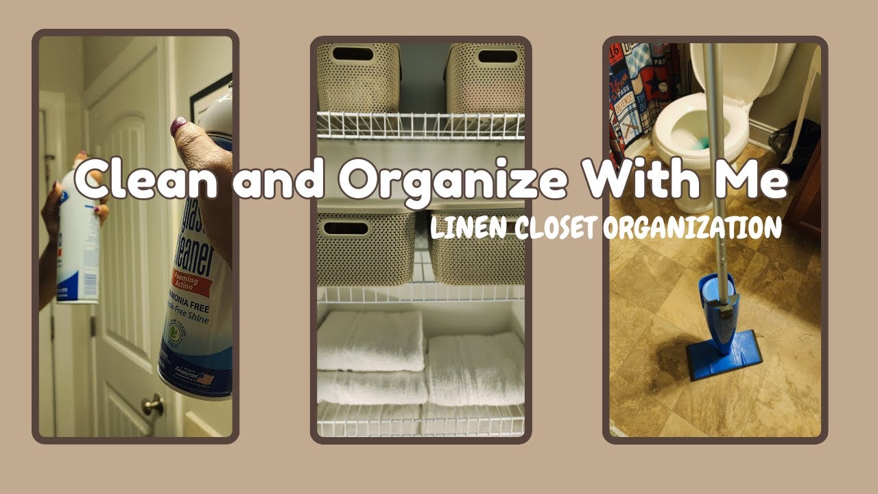 Clean & Organize With Me | Linen Closet Organization | Cleaning Motivation