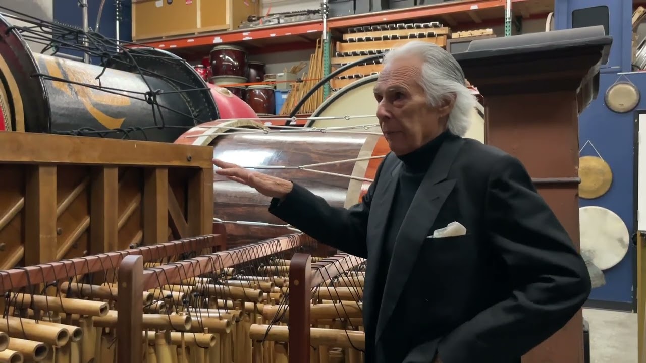 Choosing percussion at the scoring session: Bill Conti's visit [Highlight #1]