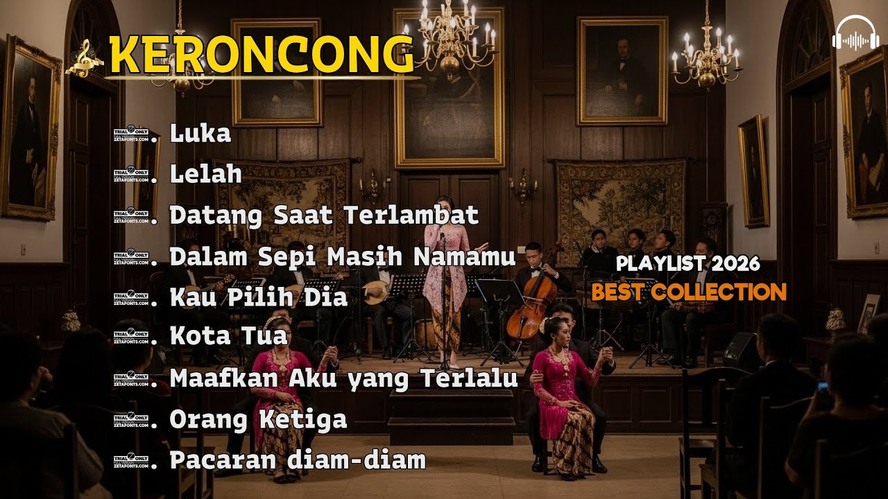 Keroncong Indonesia Lawas Sepanjang Waktu | Kenangan Musik Damai Tempo Dulu