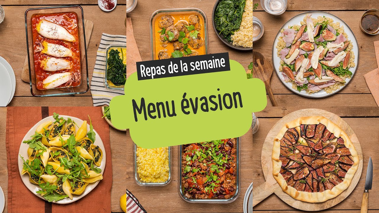 Batch cooking - Semaine 9 - Menu évasion ! Cuisinez le week-end, savourez la semaine !