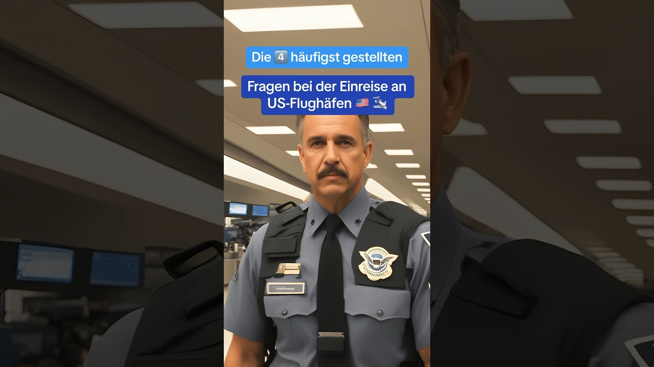 Die 4 h&auml;ufigst gestellten Fragen bei der Einreise in die USA 🇺🇸 am Flughafen ✈️👮&zwj;♀️