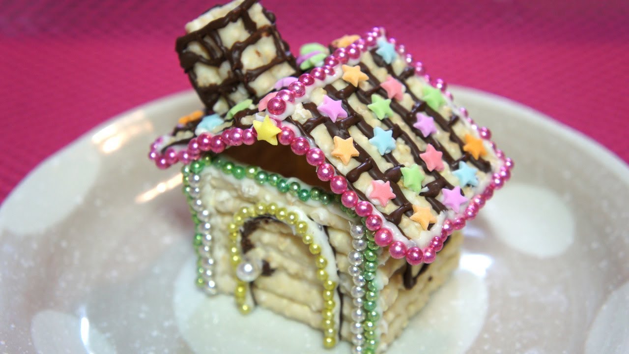 DIY Chocolate Candy House with Japanese snack KOEDA