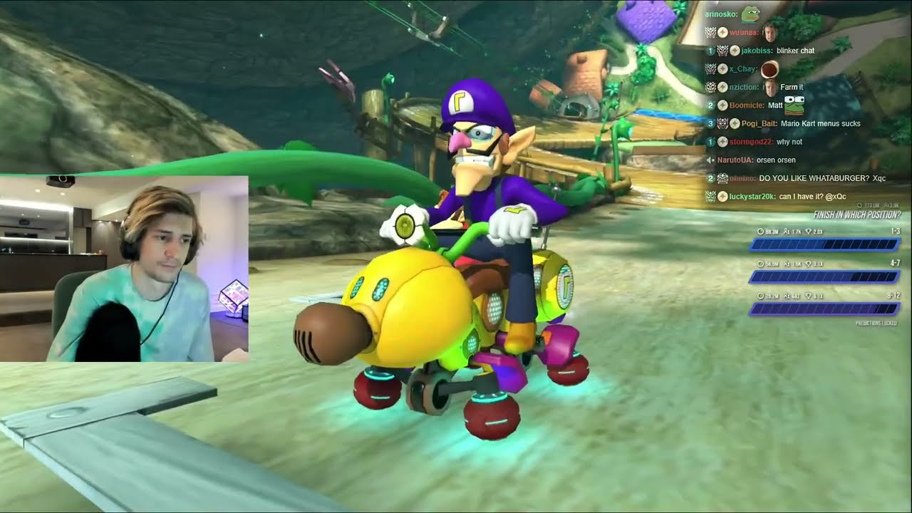 xQc Is Too Good At Mario Kart