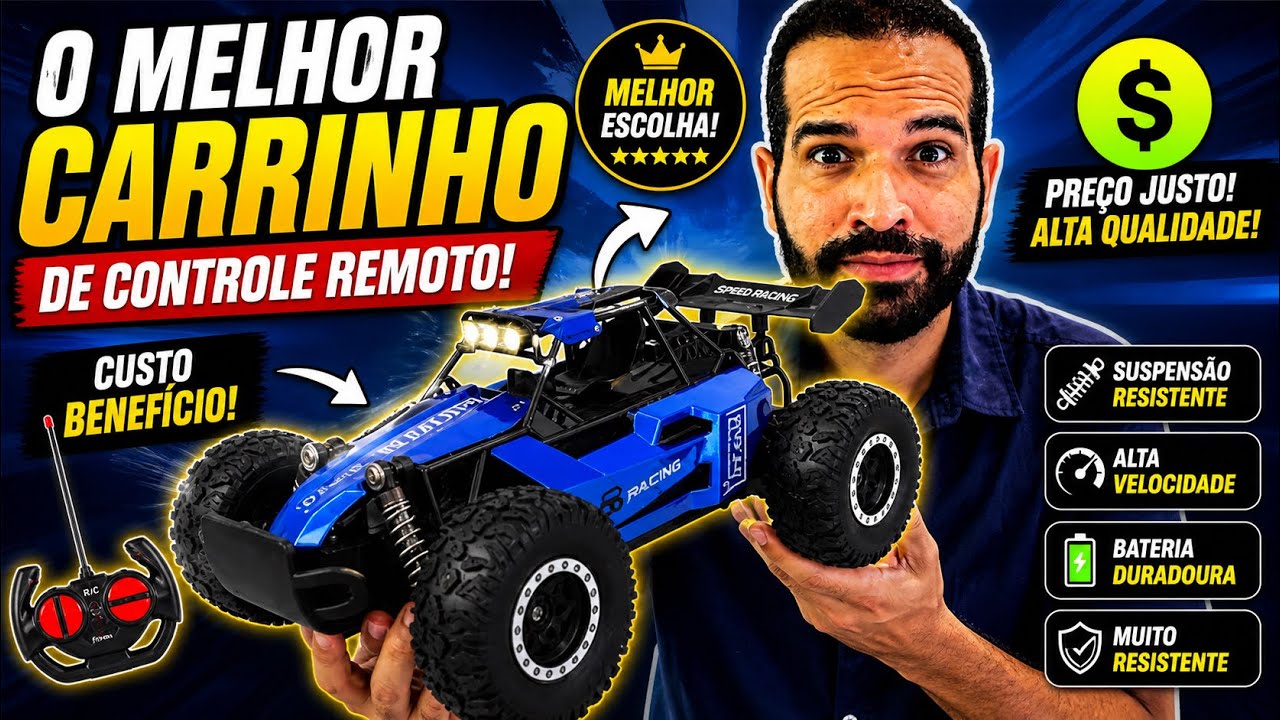 CARRINHO DE CONTROLE REMOTO- RC - 20 KM- ALIEXPRESS- REVIEW