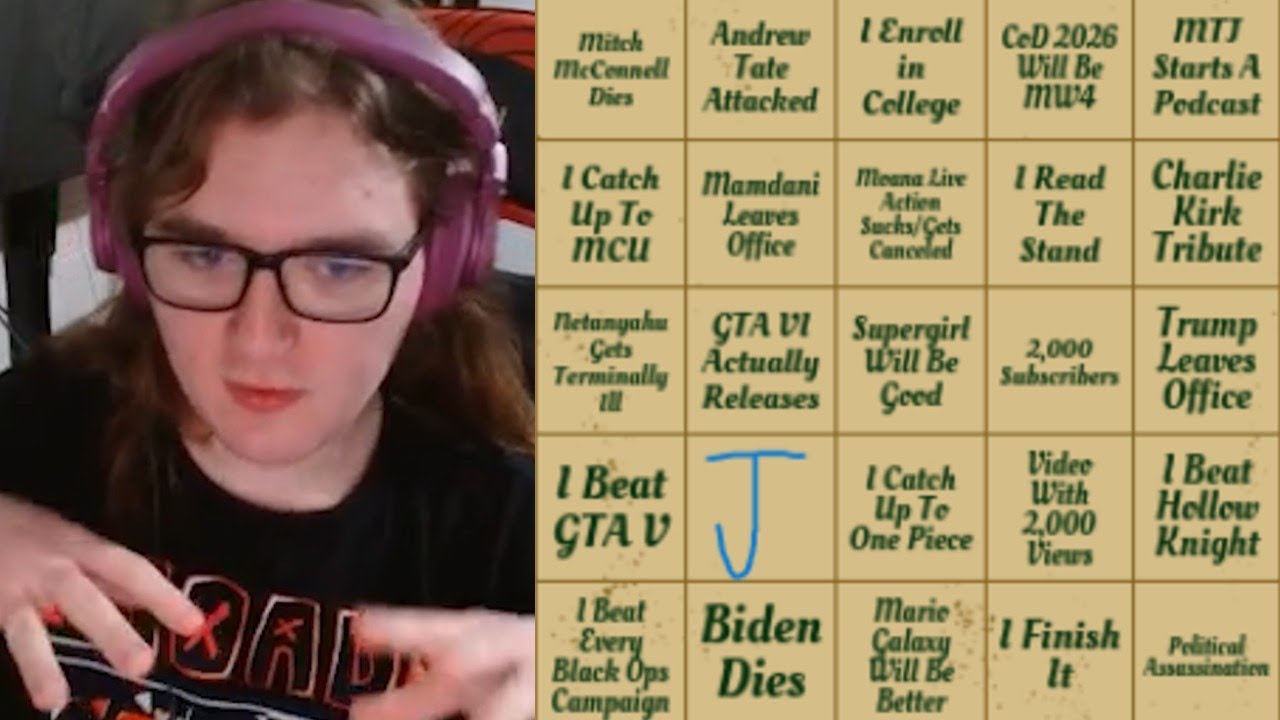 My 2026 Bingo Card