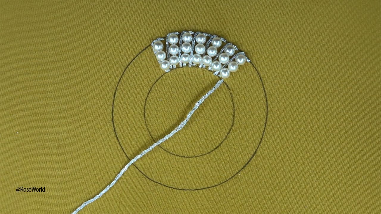 💥Amazing circle🛞 hand embroidery design needle art💕🔥