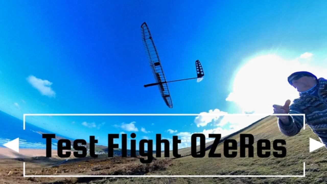 Test Flight of the OZeRes electric res glider