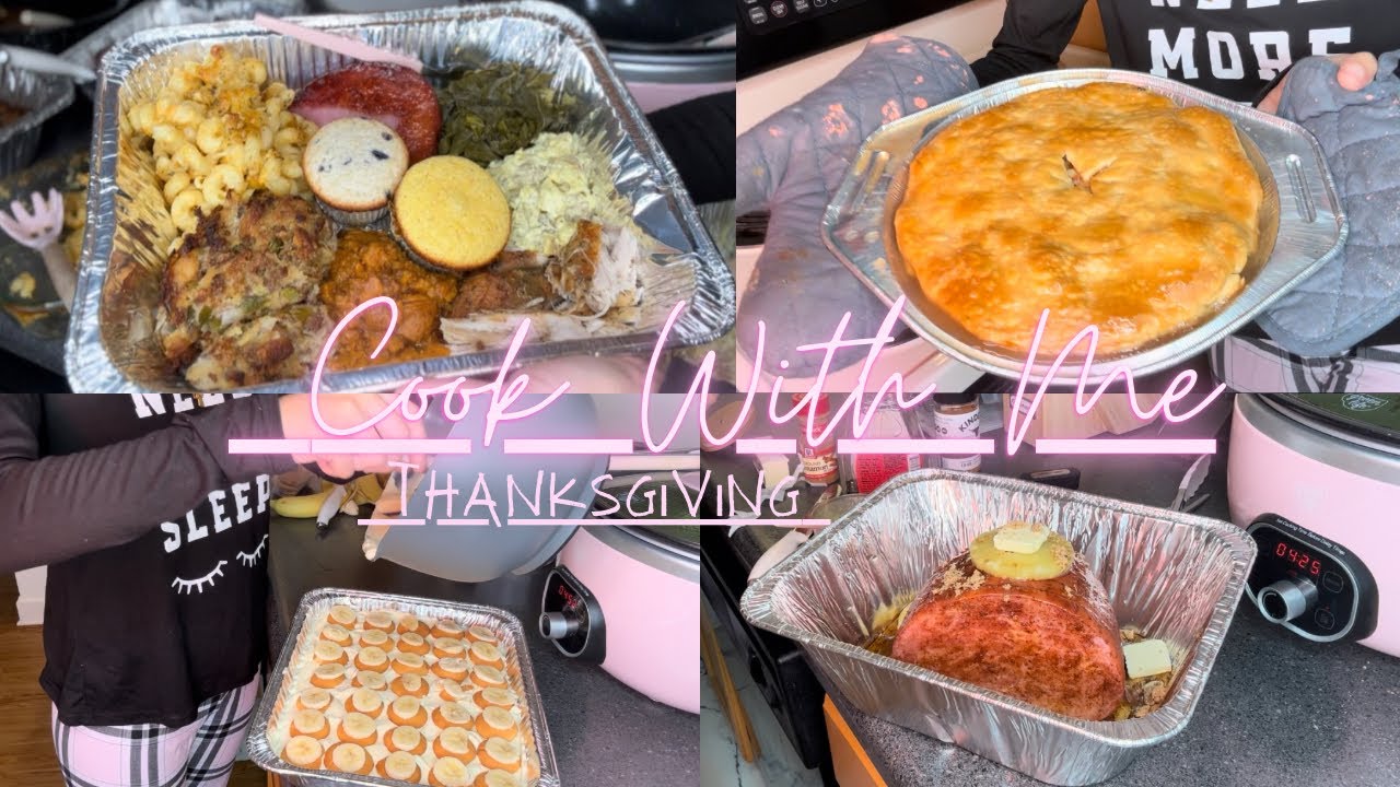Cook thanksgiving dinner with me 👩🏽‍🍳🦃 #thanksgiving #dinnerrecipe #recipe #cookwithme