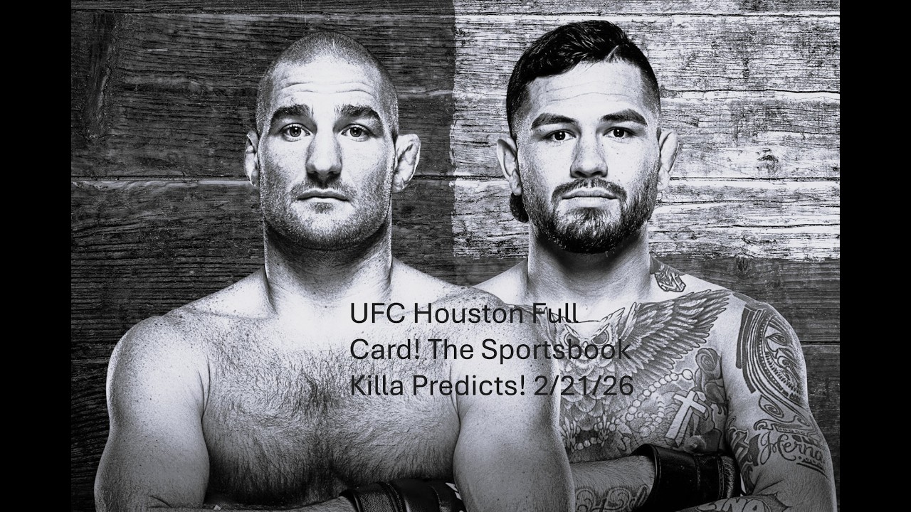 UFC Houston! Full Card! The Sportsbook Killa Predicts! #ufchouston #ufc #mma #anthonyhernandez 