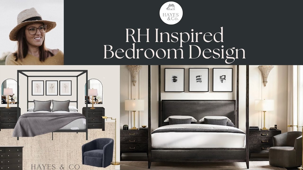 RH Inspired Bedroom Design
