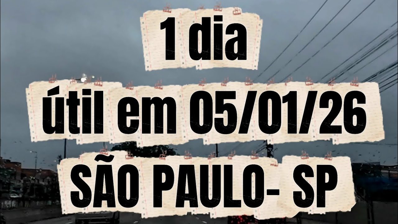 São Paulo | 05/01/2026 | Por aí...