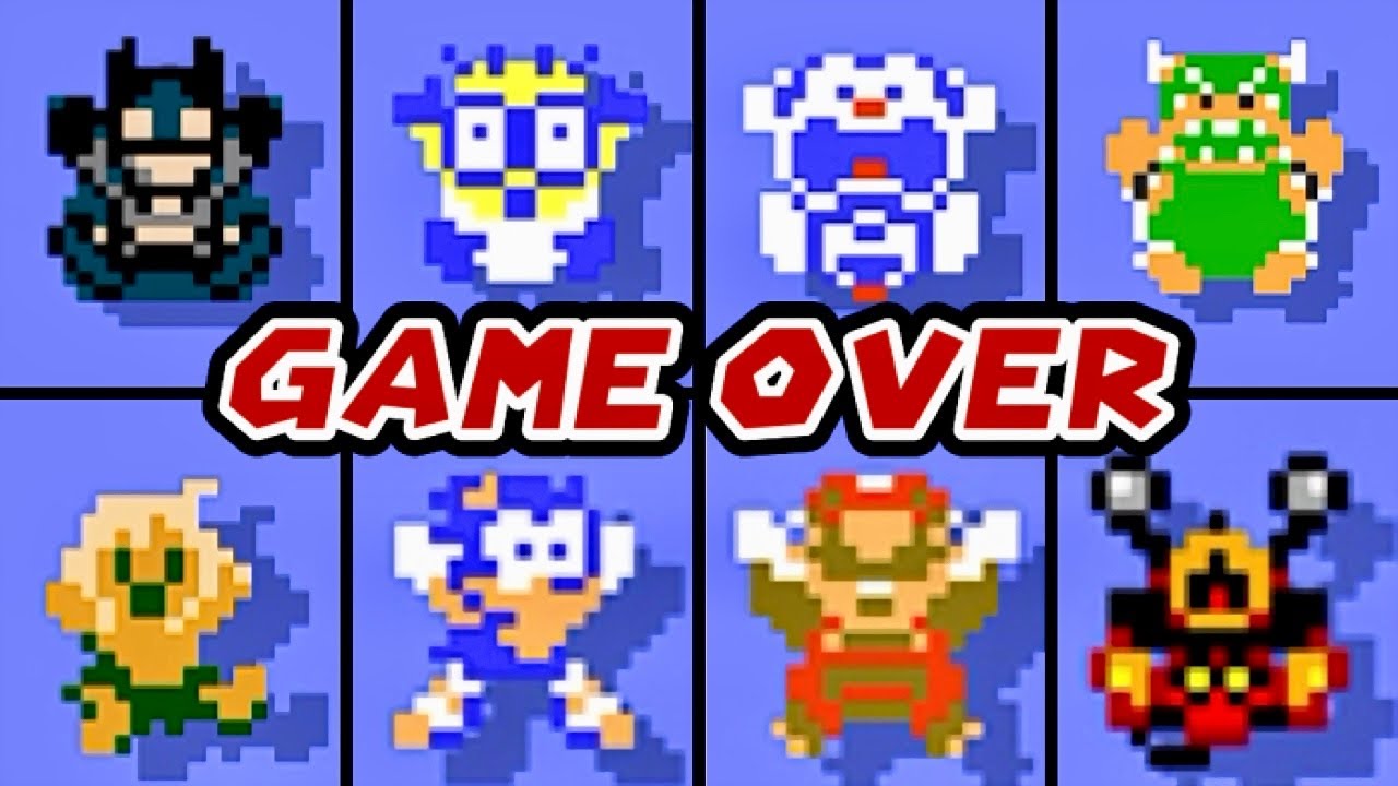 Evolution of ALL Custom Character Deaths & Game Overs - Super Mario Bros. Remastered