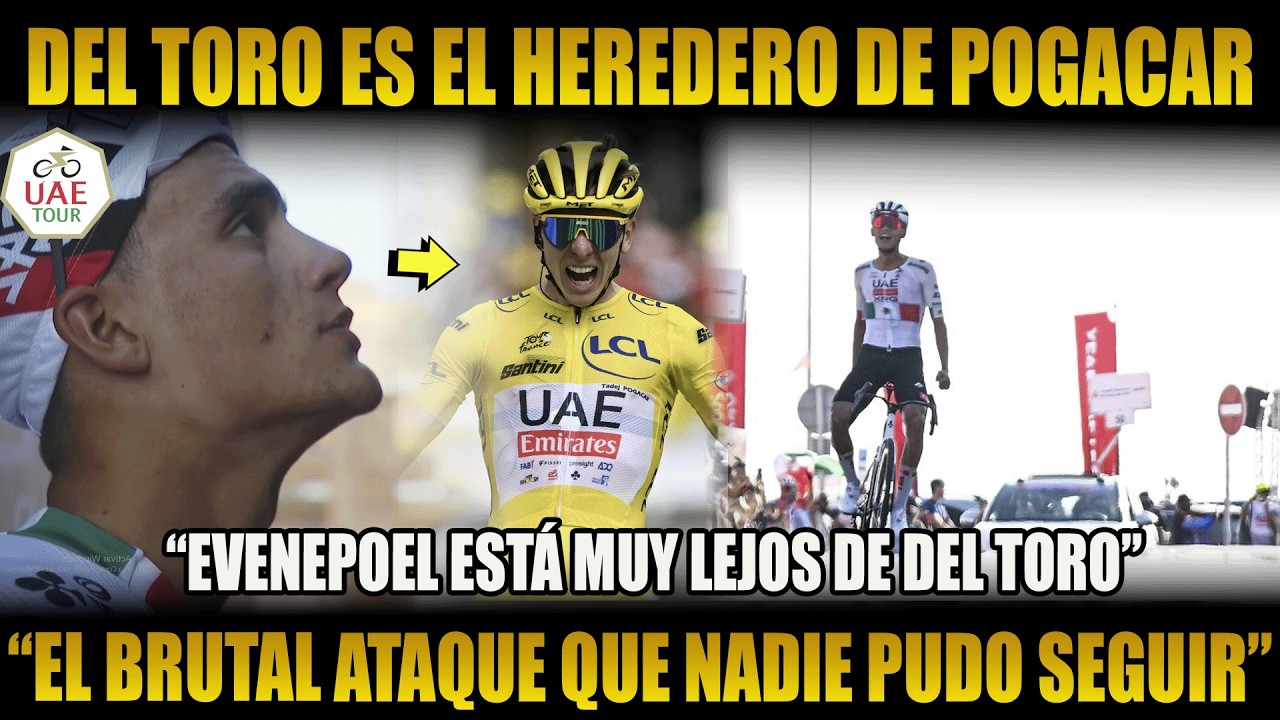 ¡EL HEREDERO DE POGACAR! DEL TORO DA NUEVO GOLPE EN LA MESA Y EVENEPOEL ESTÁ MUY LEJOS DEL RESTO