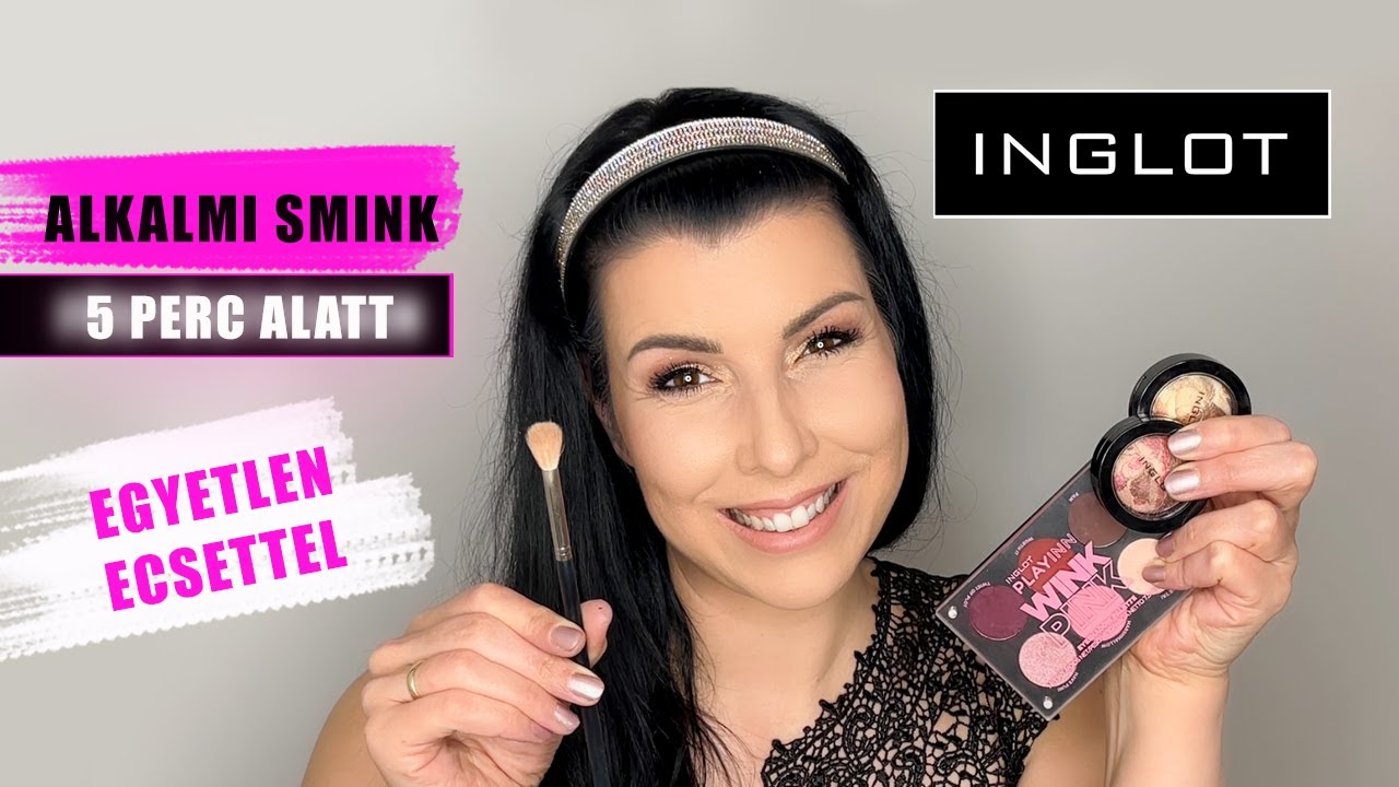 5 Perces Alkalmi Smink Egy ecsettel | INGLOT Eyelighterrel