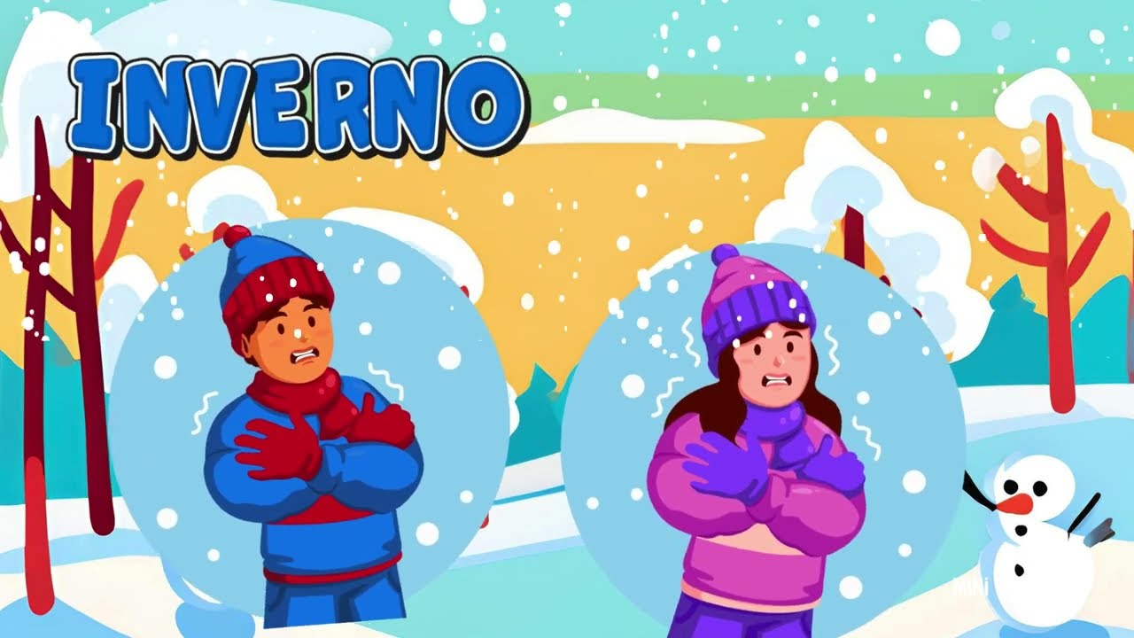 Canción infantil en galego: As estacións do ano | Con xestos e baile -  Mini Sandi