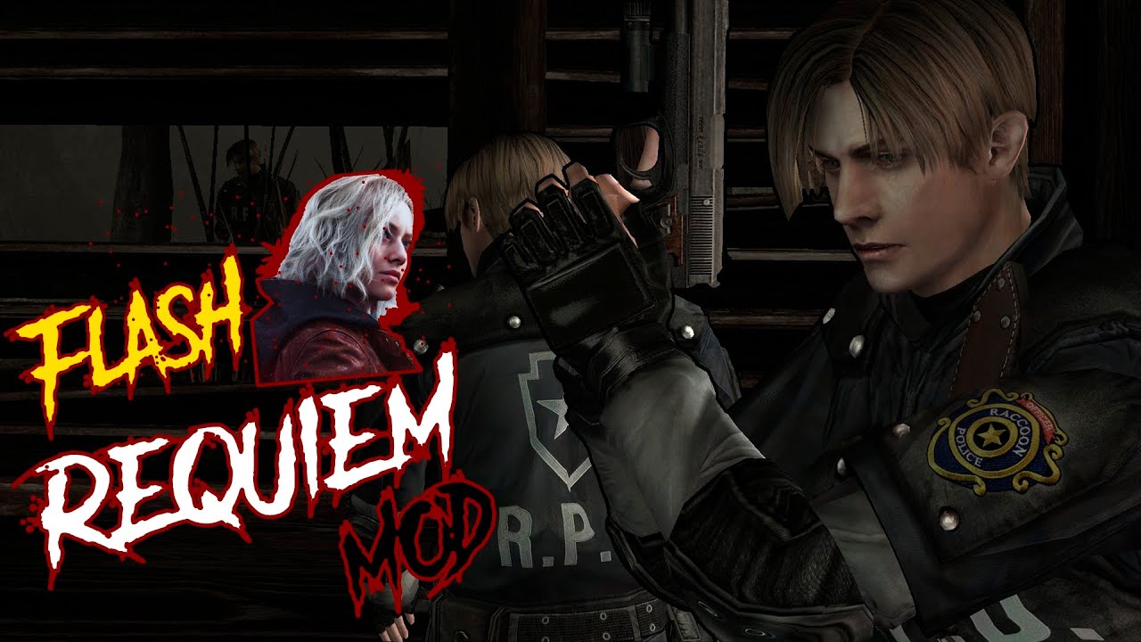 RESIDENT EVIL 4 FLASH REQUIEM HARD DIFICULTY DESAFIO DO DN #20 Feat thigas gameplay.