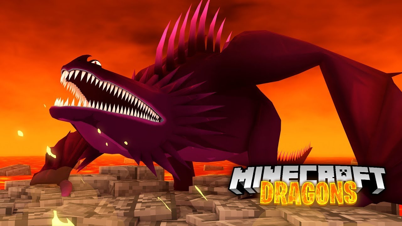 PINK DRAGONS PRANK on the FIRE NATION - Minecraft Dragons