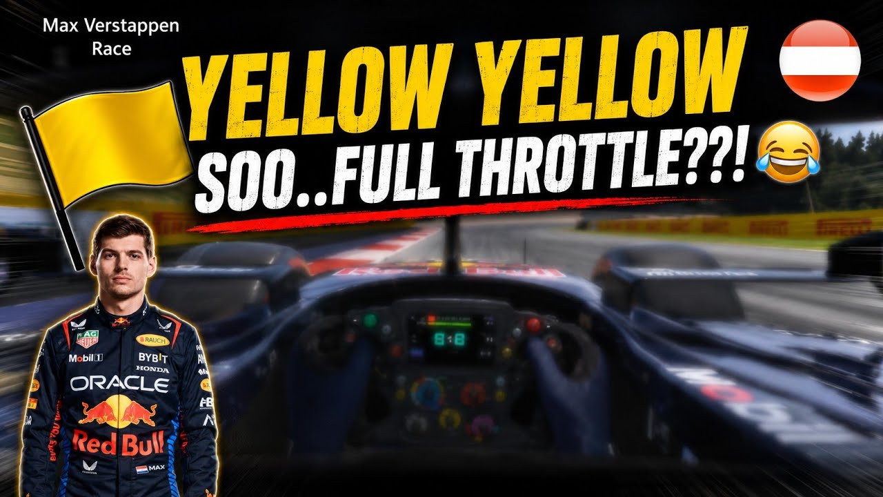 Max Verstappen FUNNY TEAM RADIO DURING YELLOW FLAGS: 