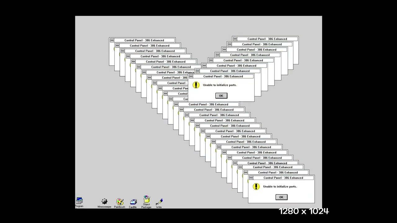 4K Windows 3.1 Crazy Error Remade Full
