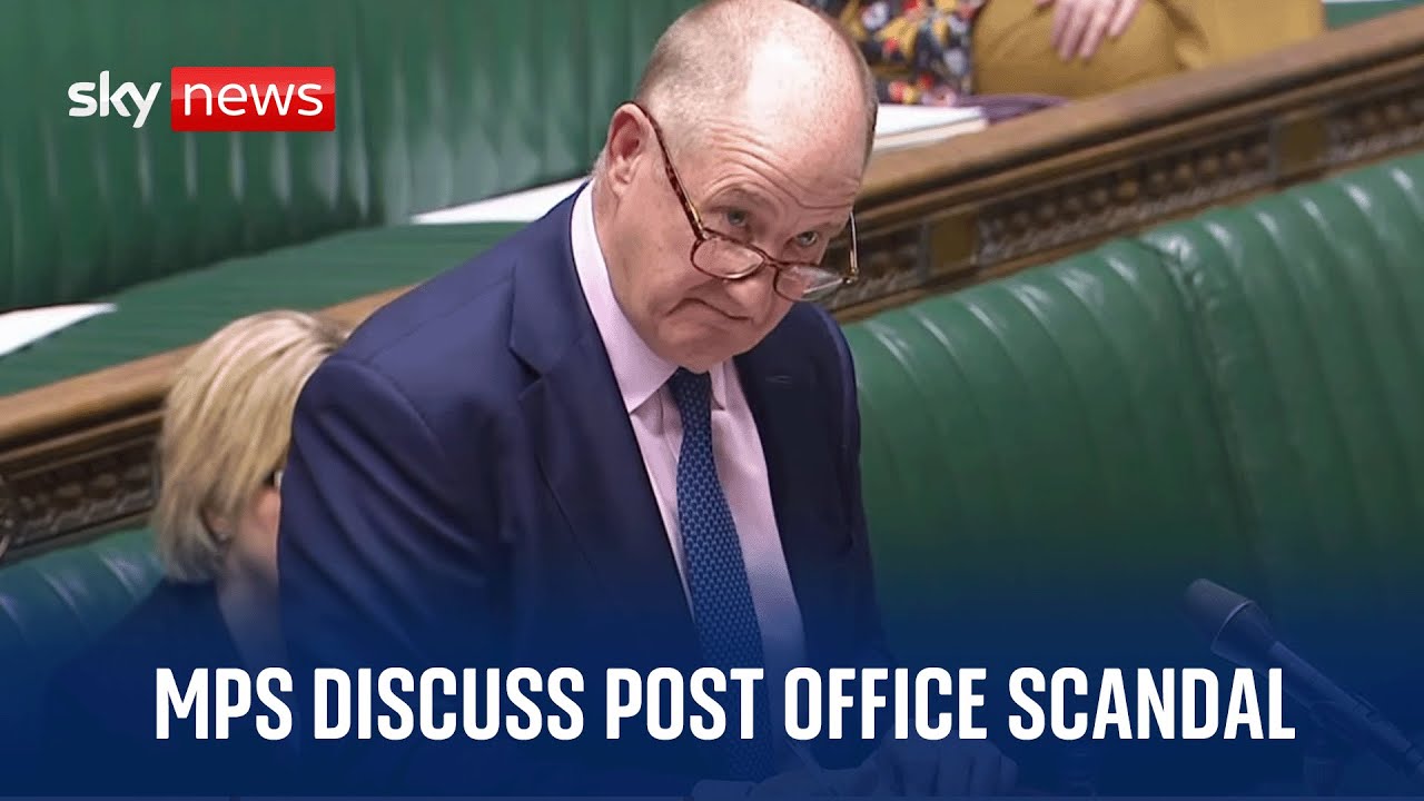 Business Minister Kevin Hollinrake gives Commons statement on the Post Office scandal