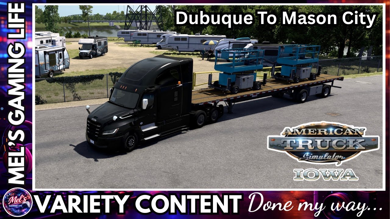 Relaxing Drive Through Iowa | American Truck Simulator (Dubuque to Mason City)