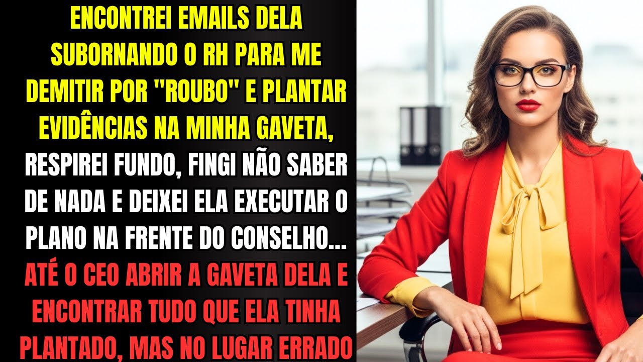 Descobri o plano dela para me incriminar por roubo, fingi não saber... até abrirem a gaveta