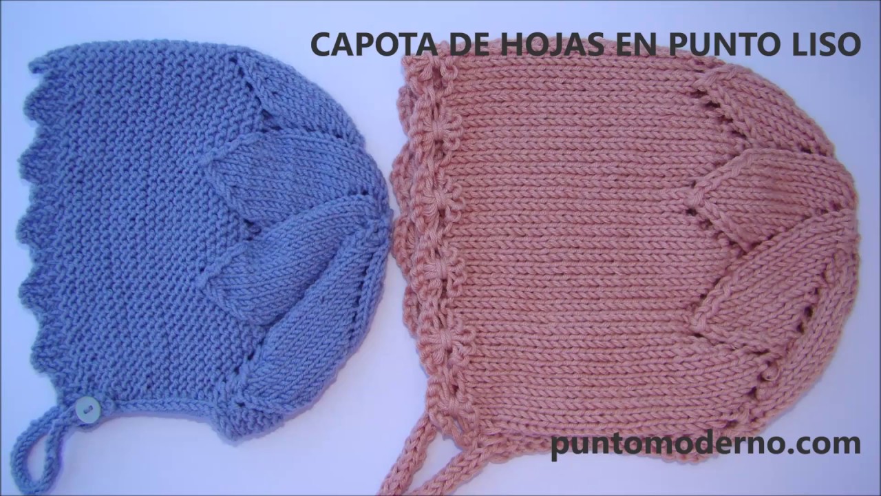 CAPOTA DE BEBÉ HOJA SENCILLA- BABY BONNET ALSO ENGLISH PATTERN