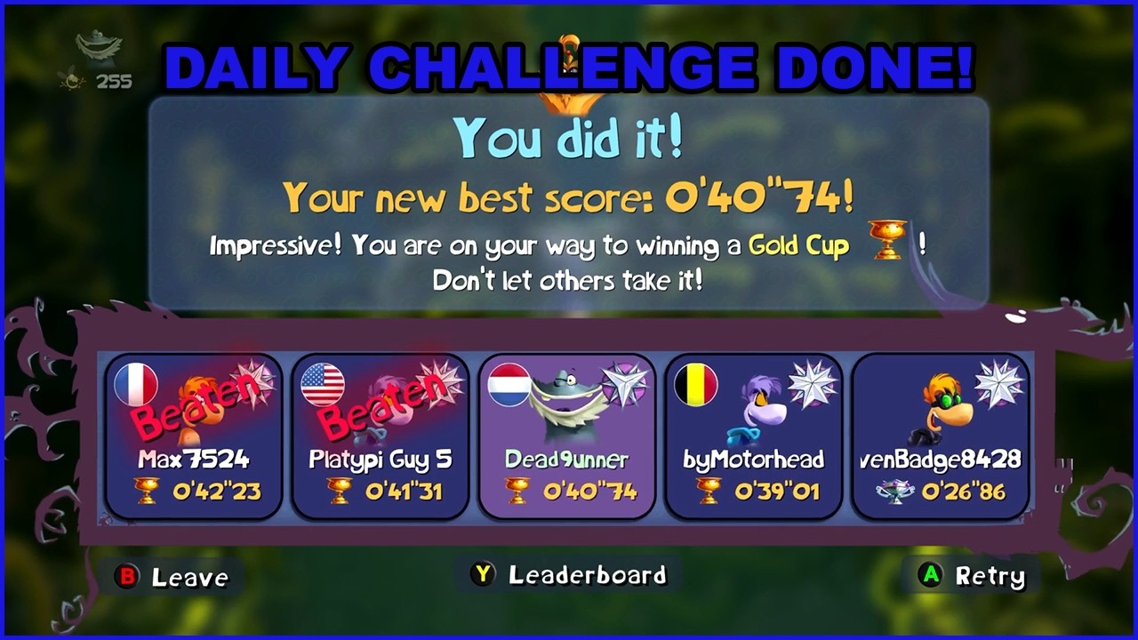 Rayman Legends Daily Challenge and Extreme Challenge #151 - Gold Streak!