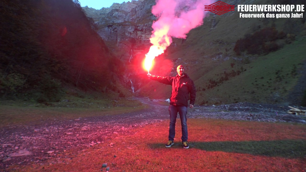 Handfackel CF3, Rot (Seenotfackel)
