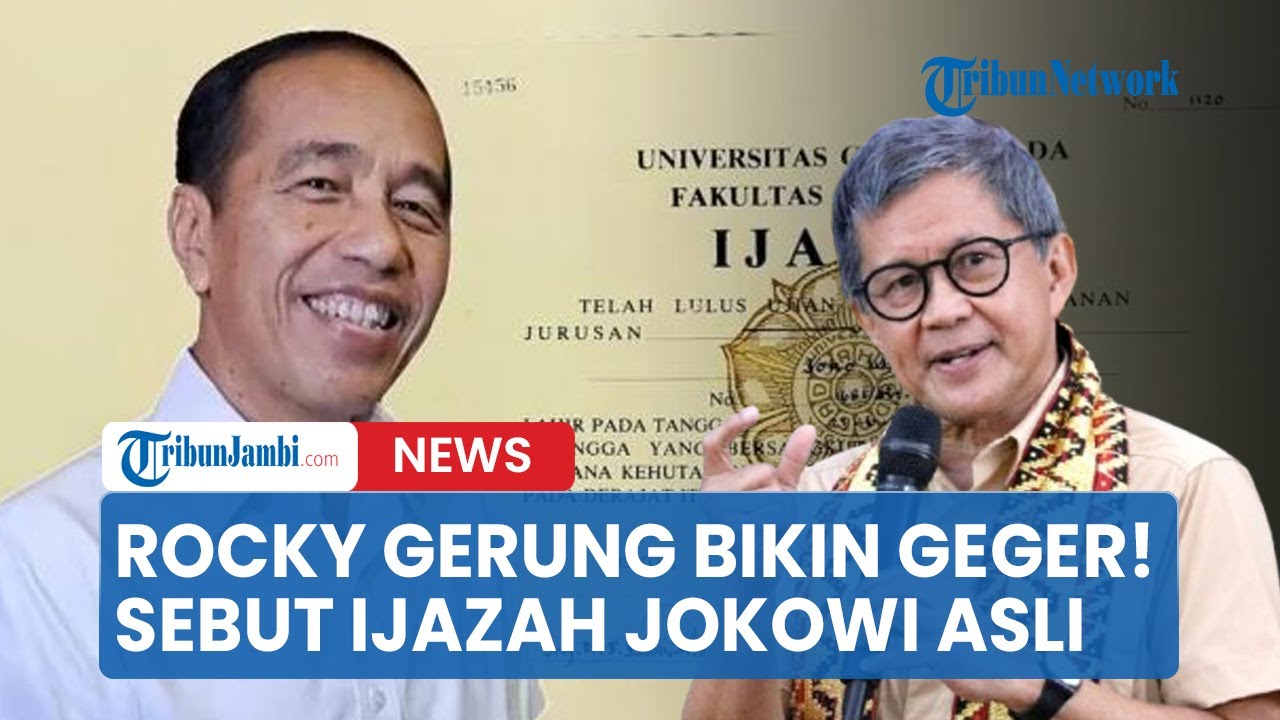 Rocky Gerung Bikin Geger! Pastikan Ijazah Jokowi Asli, Roy Suryo Kegirangan Ketawa