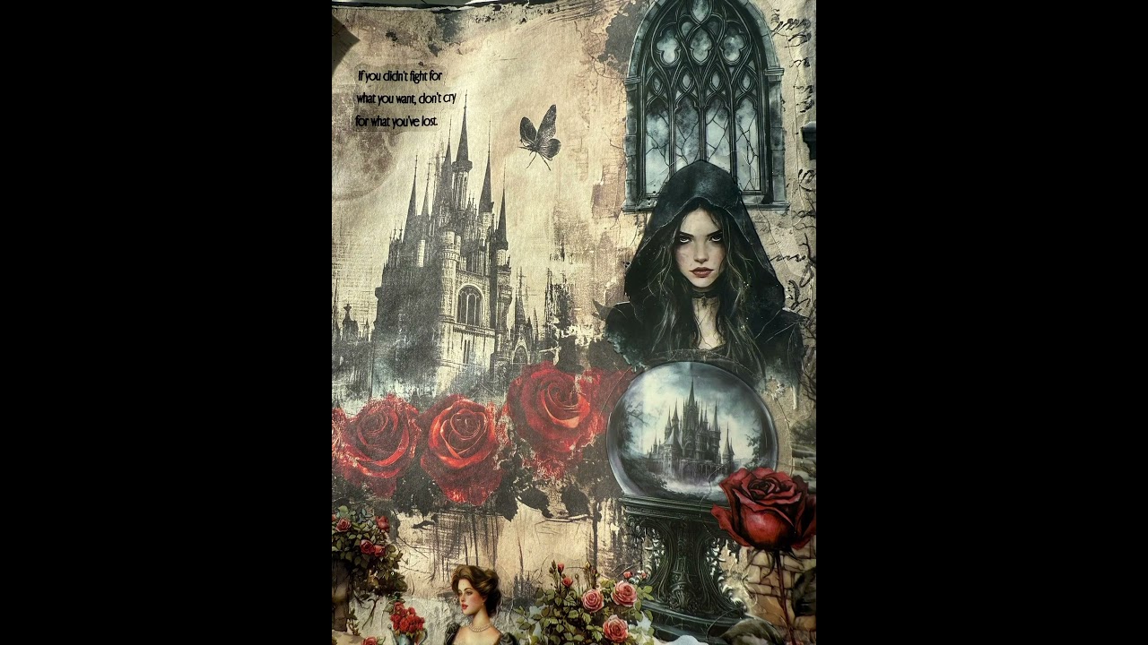 This months gothic signature #artjournal #asmrjournaling #gothicart