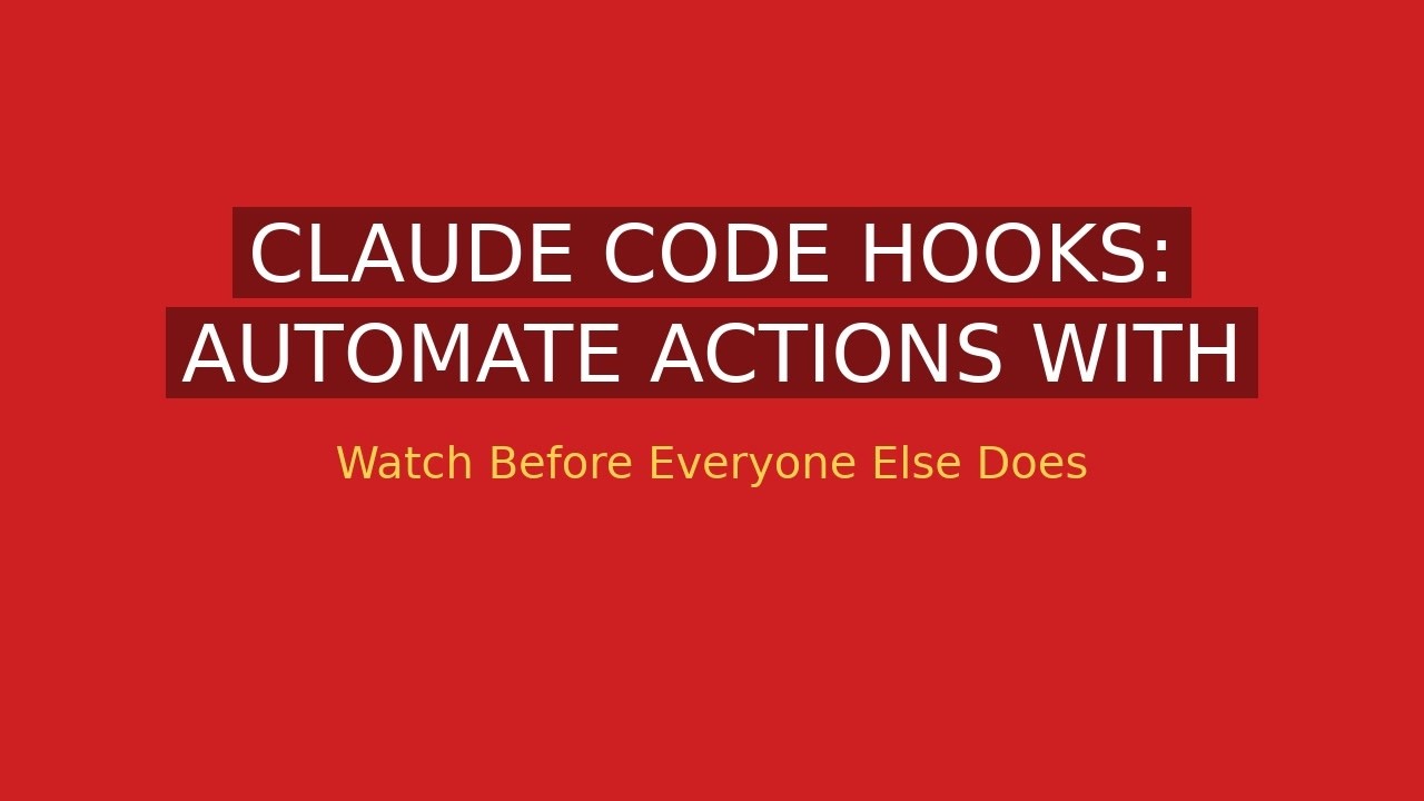 Claude Code Hooks: Automate Actions with PreToolUse and PostToolUse